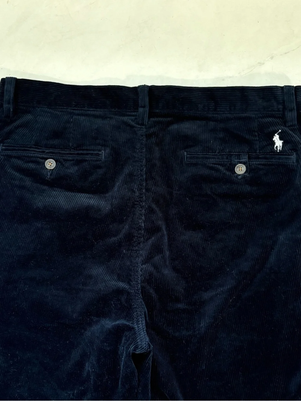 Polo Ralph Lauren Size 34 Blue Corduroy Classic Fit Pants Preppy Formal Business